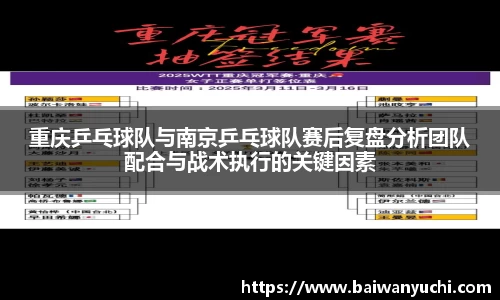 重庆乒乓球队与南京乒乓球队赛后复盘分析团队配合与战术执行的关键因素